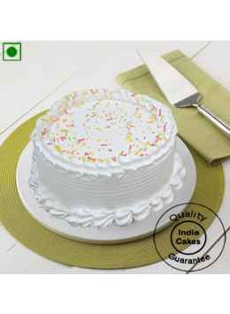 Eggless Special Delectable Vanilla Cake Half Kg Eggless Special Delectable Vanilla Cake Half Kg
