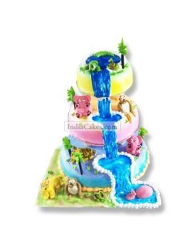 3 Kg 3 Tier Jungle Theme Cake