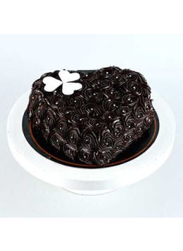 Heart Shaped Designer Anniversary Truffle Cake Half Kg Heart Shaped Designer Anniversary Truffle Cake Half Kg
