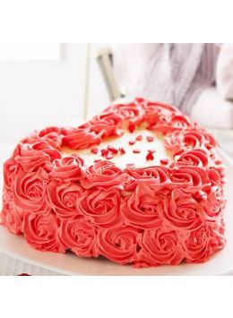 Heart Shaped Rose Cake Heart Shaped Rose Cake