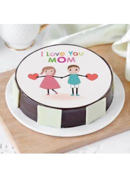 I Love U Mom Cake Half Kg