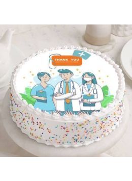 On Duty Doc Day Photo Theme Cake