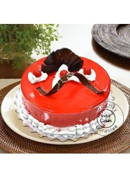 Eggless Strawberry Cake Half Kg Eggless Strawberry Cake Half Kg