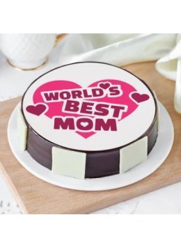 Worlds Best Mom Cake Half Kg