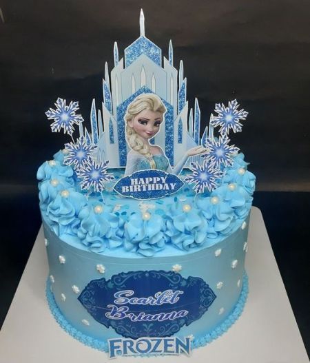 Frozen Theme Cream Cake 1 Kg