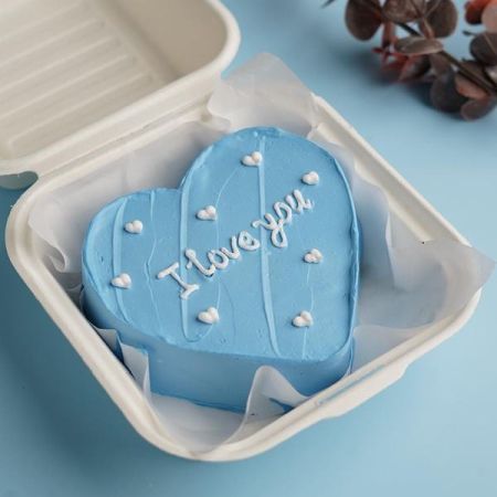 Love You Heart Shaped Bento Cake