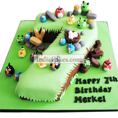 7th Birthday Angry Birds Cake 3 Kg