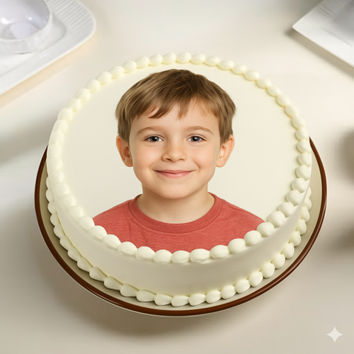 Pineapple Boy Photo Cake