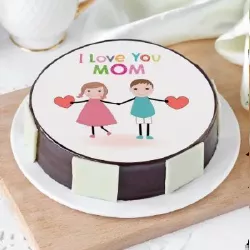 I Love U Mom Cake Half Kg