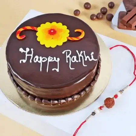 Rakhi with Chocolate Truffle Cake Half Kg