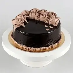 Chocolate Rose Designer Cake Half Kgs