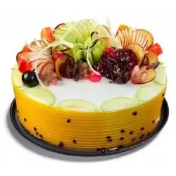 Delicious Fresh Fruit Cake Half Kg